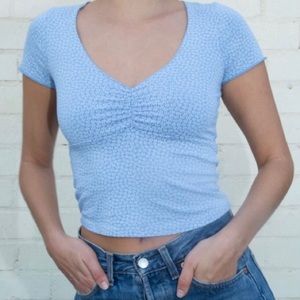 Brandy Melville Gina Top Blue - BRAND NEW